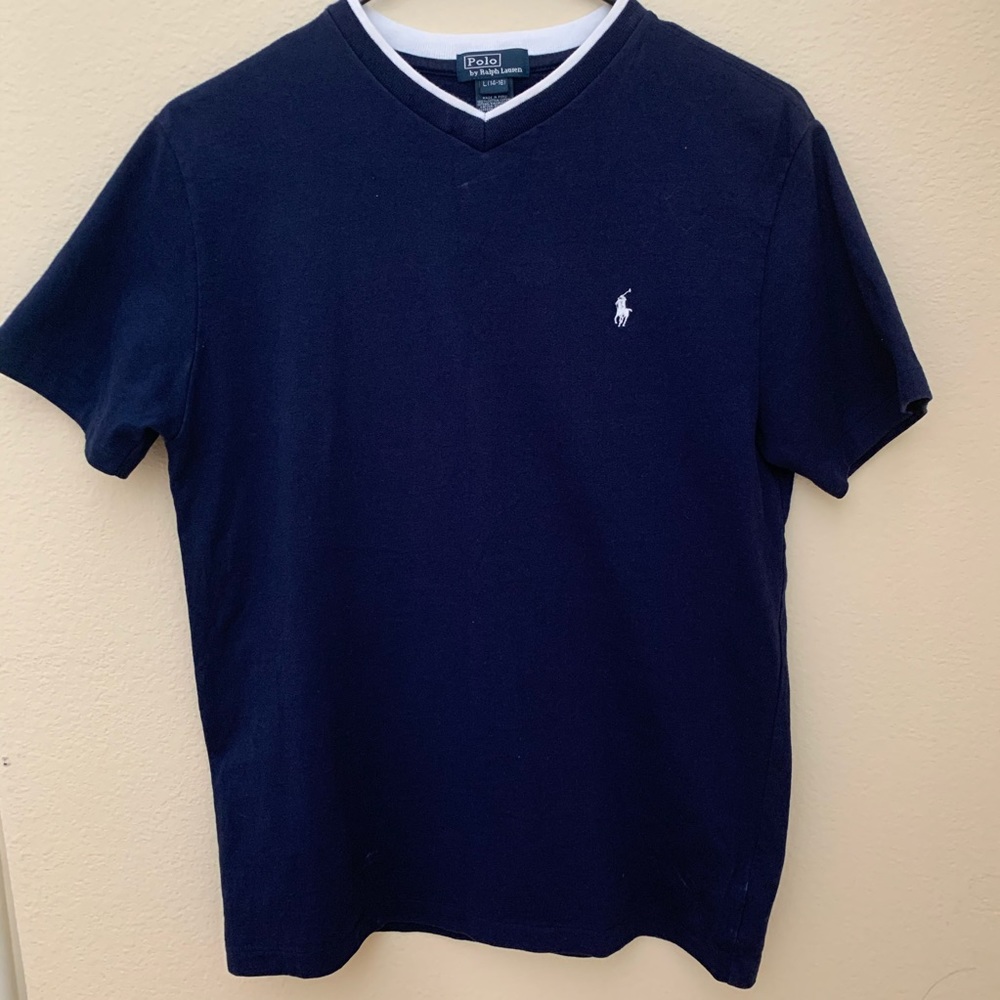 Polo Ralph Lauren Navy Blue V-Neck